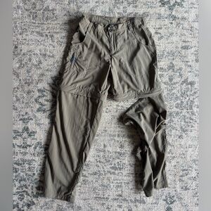 White Sierra Mountain Convertible Pants